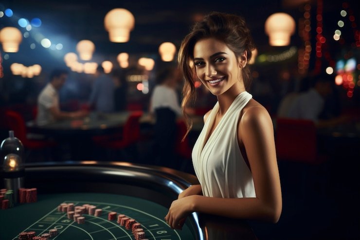 Meja blackjack langsung dengan dealer profesional di studio qqq333bet